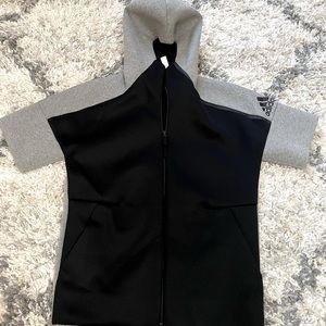 Short Sleeved Adidas Mens Water Repellent Hoodie